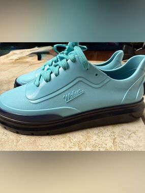 Melissa Chunky Platform Sneaker in Aqua